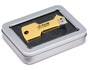 EZ184  Metal USB Gold Key Flash Drive 8GB_TN