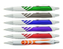 3002F Miami Frosted Push Action Ball Plastic Pen_TN
