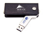 EZ195  Metal USB Silver Key Flash Drive 8GB_TN